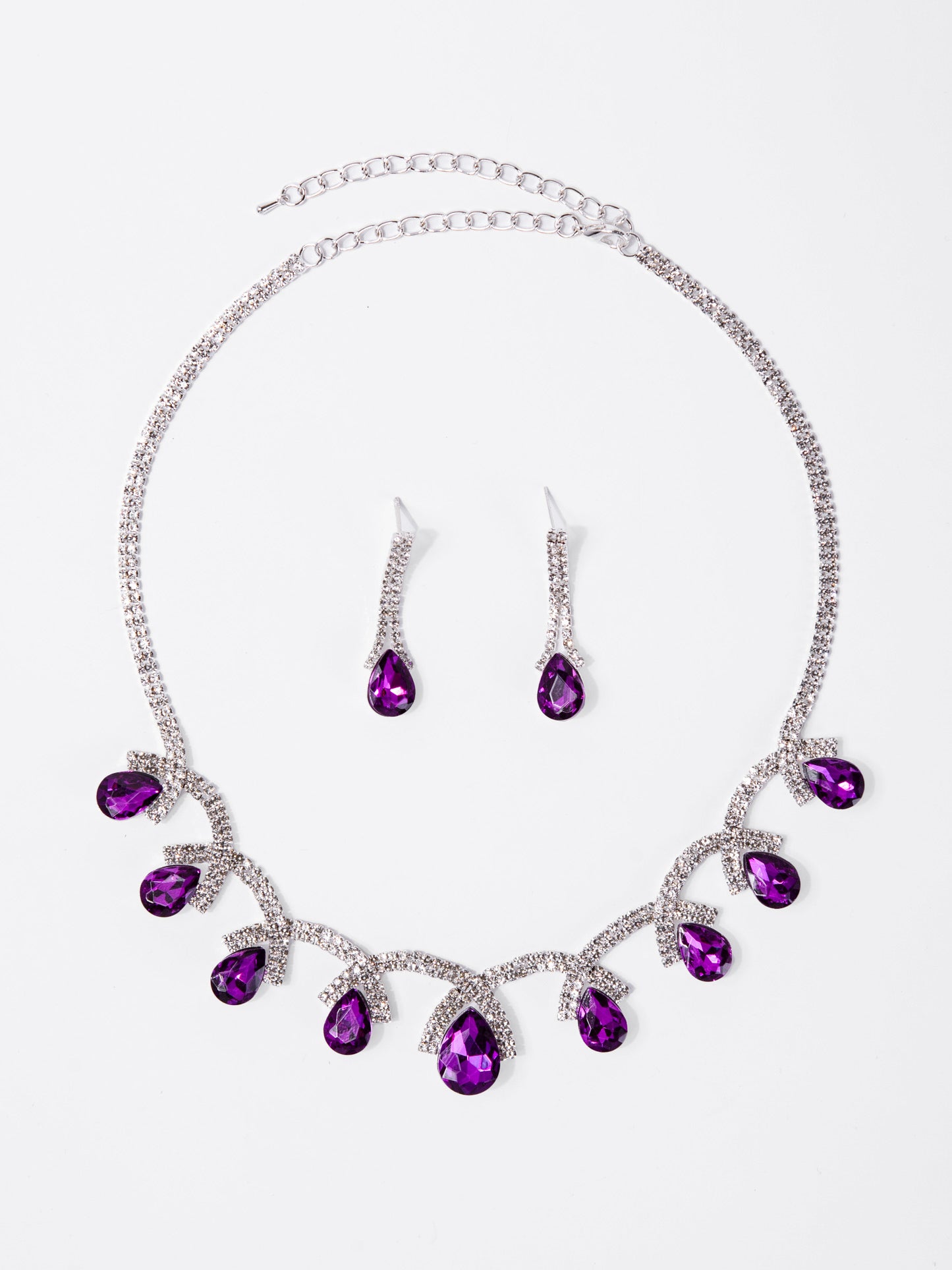 Eliana Statement Rhinestone Necklace Set