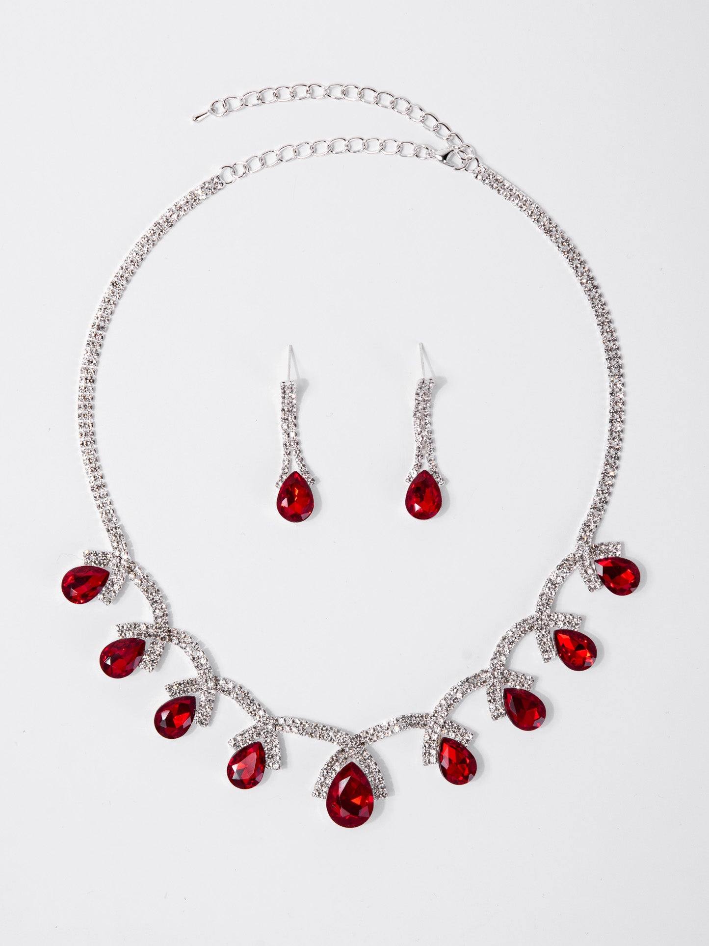 Eliana Statement Rhinestone Necklace Set