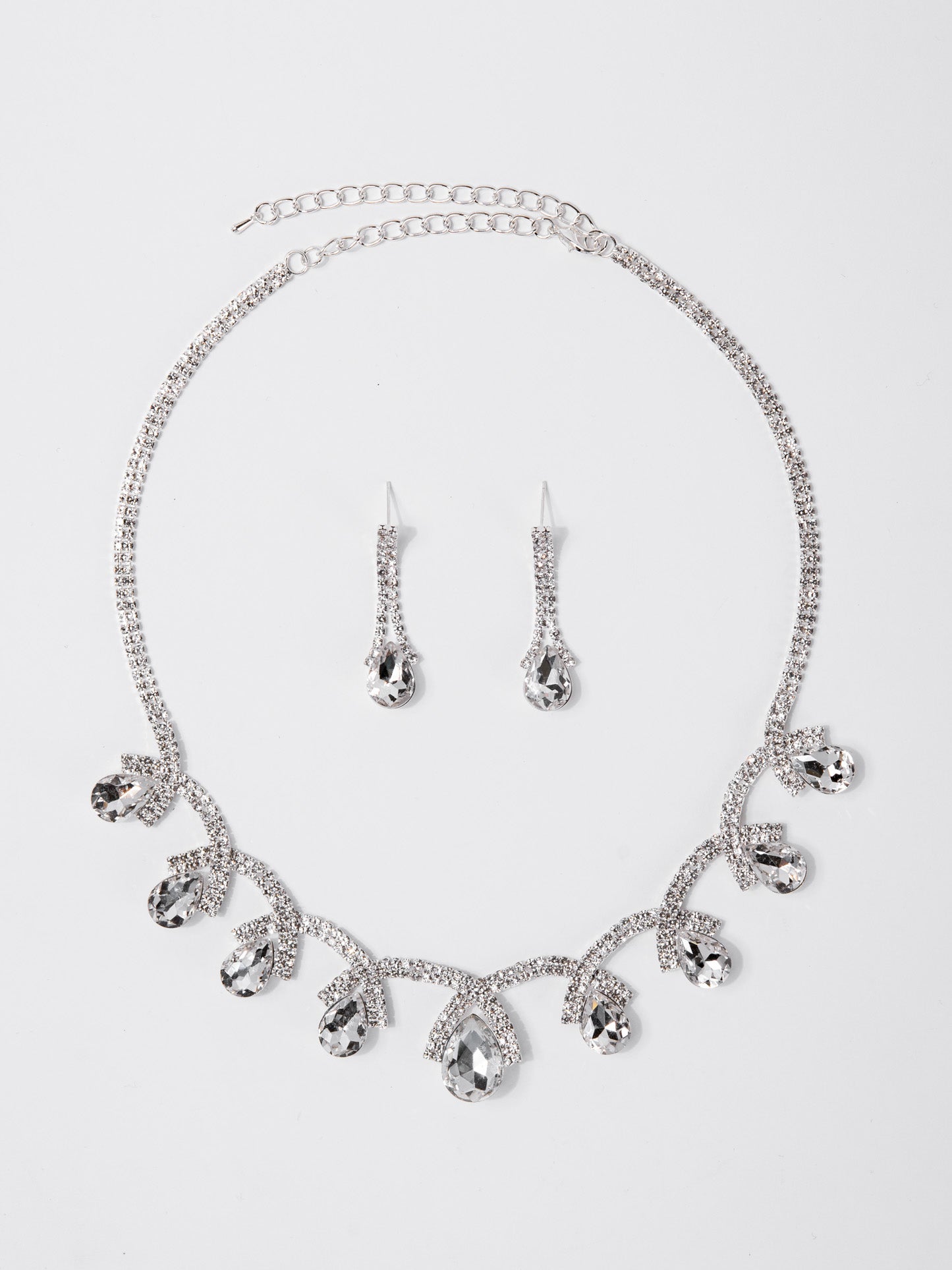 Eliana Statement Rhinestone Necklace Set