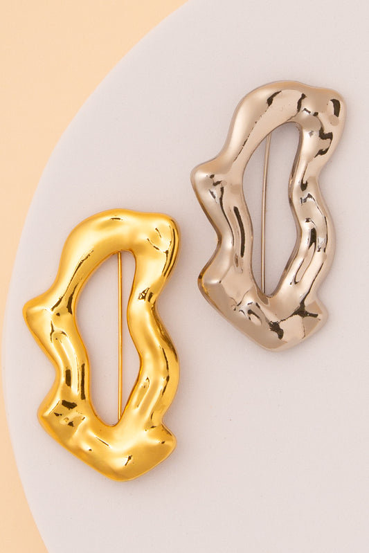 Miley Wavy Shape Pin Brooch