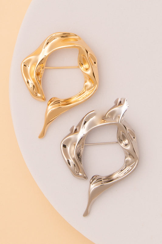 Angelina Abstract Shape Pin Brooch