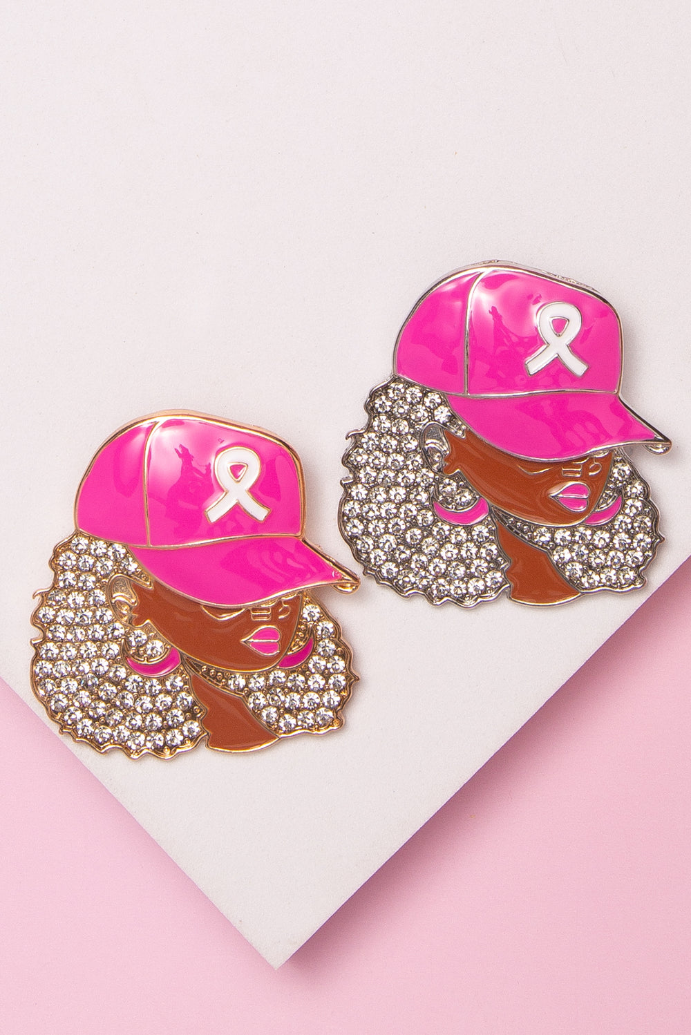 Willow Rhinestone Pavé Curly Haired Black Queen Pin