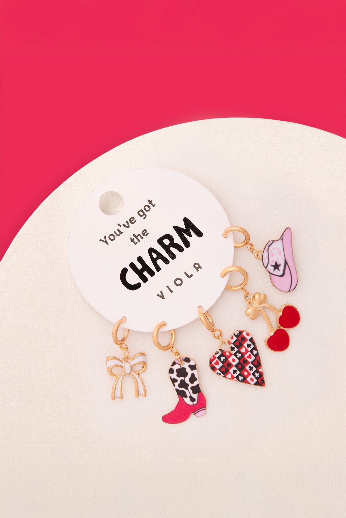 Alessandra 5-Piece Enamel Charm Set