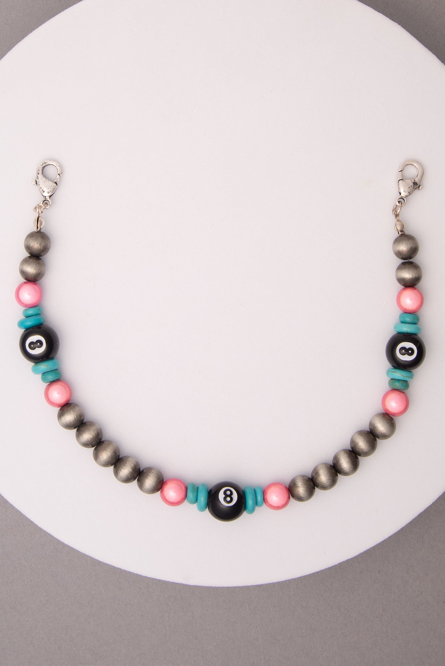 Eleanora 8 Ball Multi Color Theme Charm Trucker Hat Chain