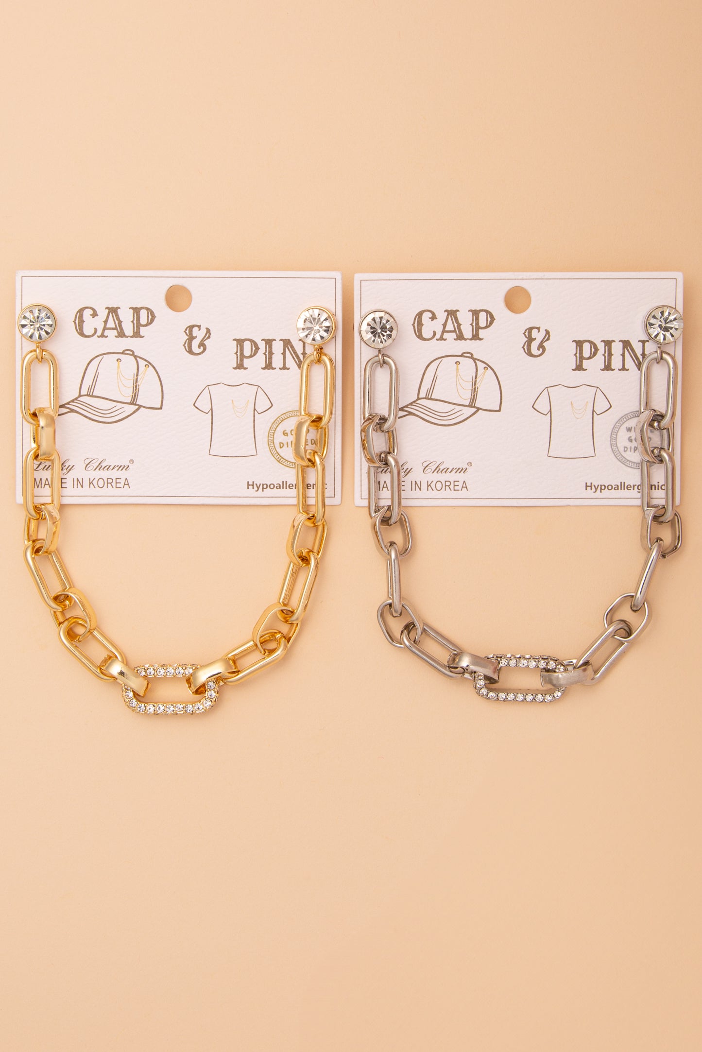 Lena Crystal Rhinestone Embellished Cap Chain