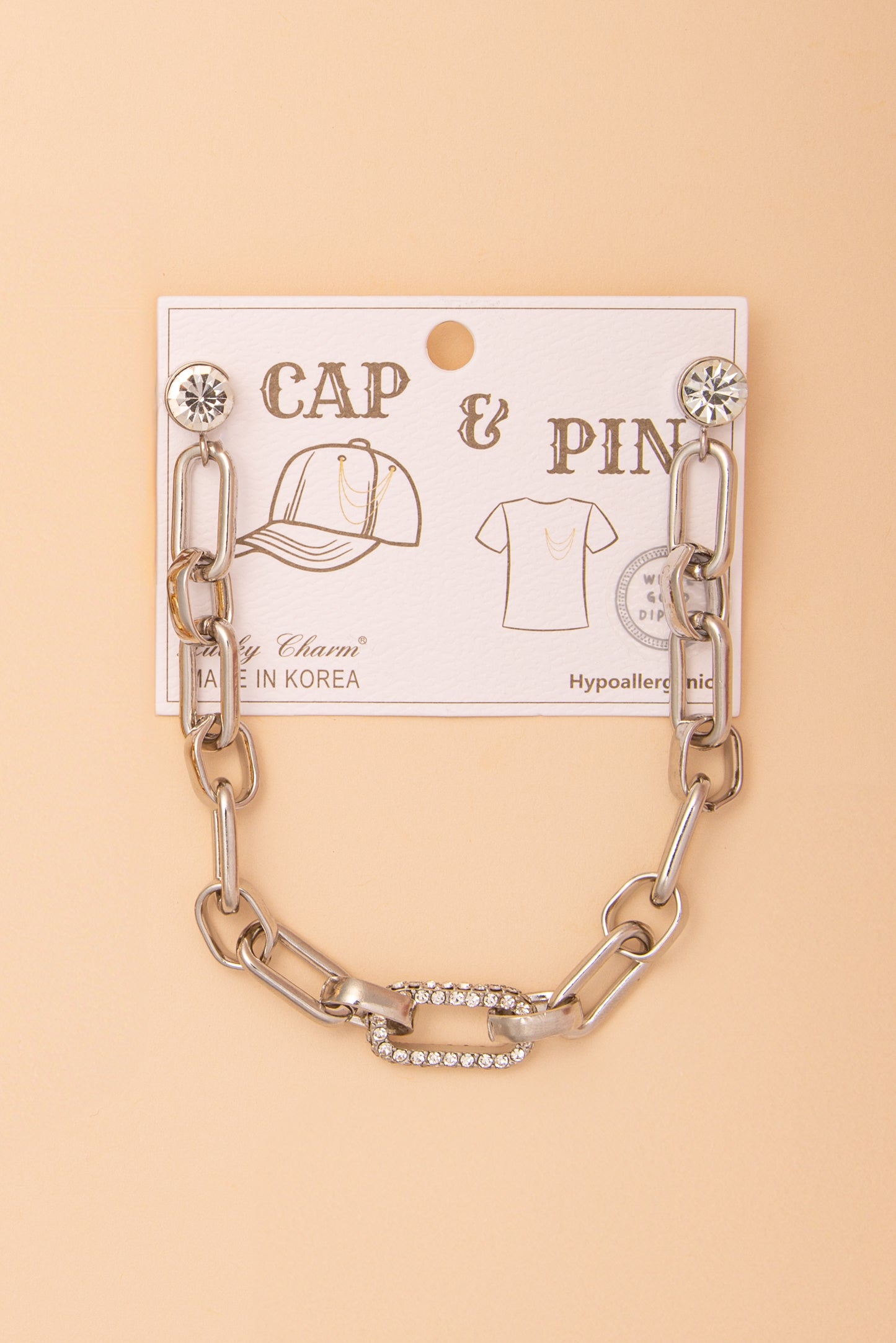 Lena Crystal Rhinestone Embellished Cap Chain