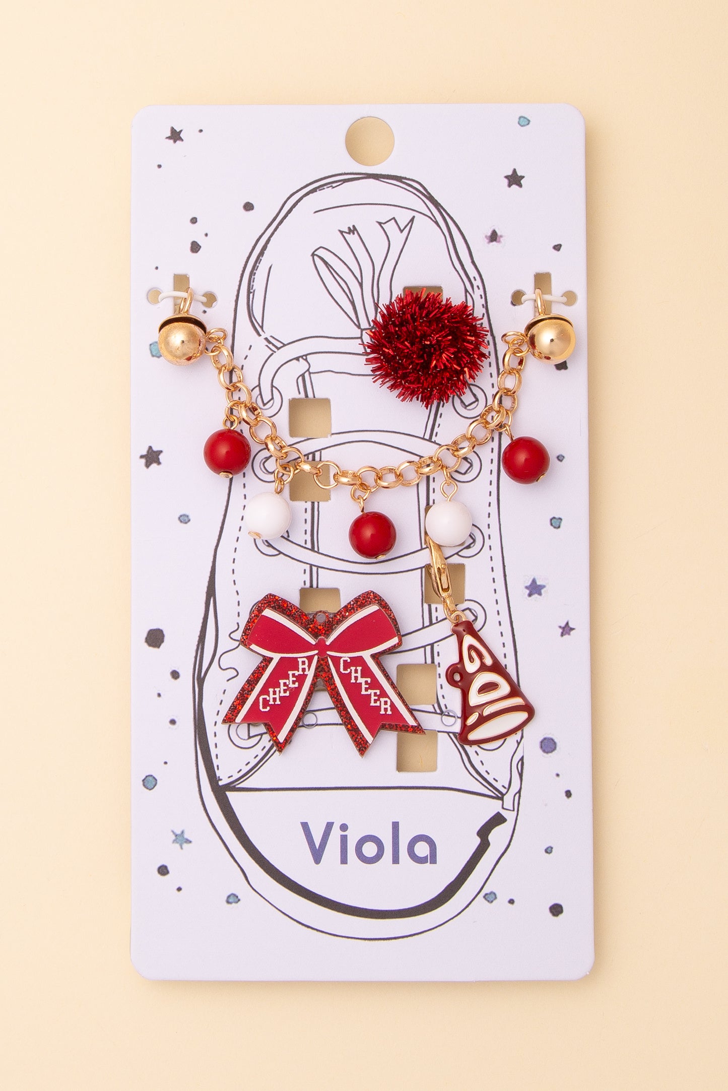 Juliette Game Day Shoe Chain with Assorted Charms