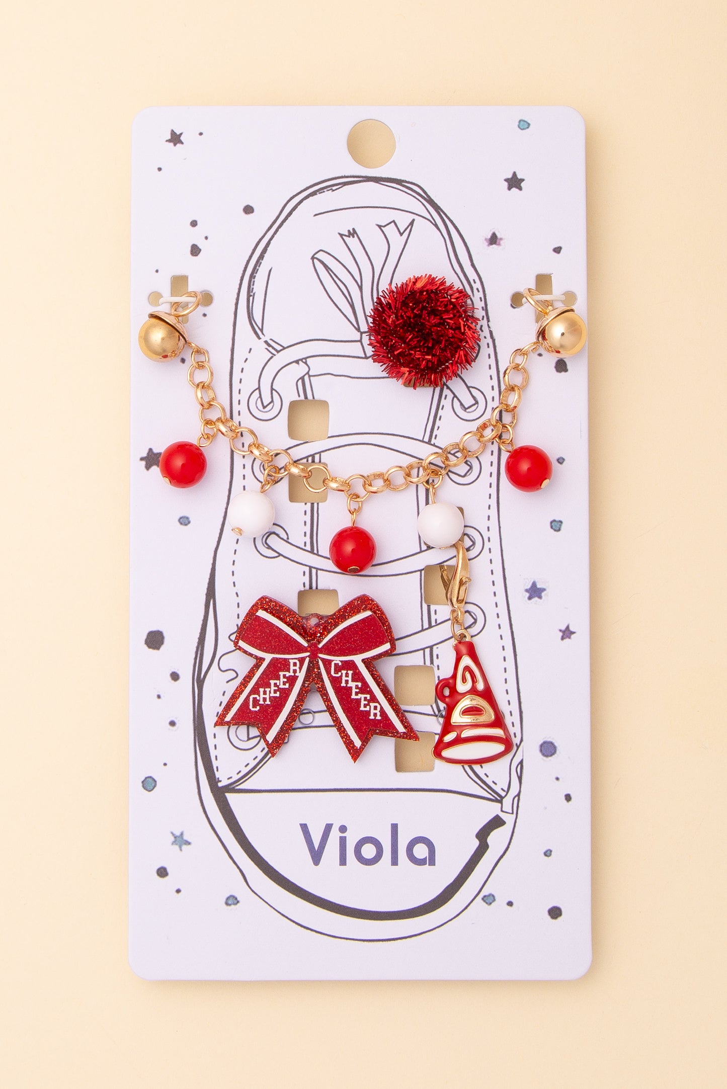 Juliette Game Day Shoe Chain with Assorted Charms