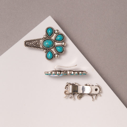 Kate Western Stone 3-In-1 Hat Clip Set