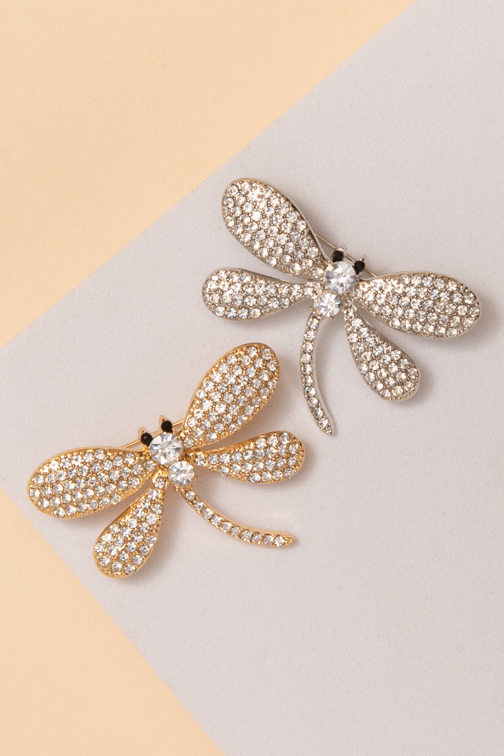 Jazmine Dragonfly Rhinestone Brooch