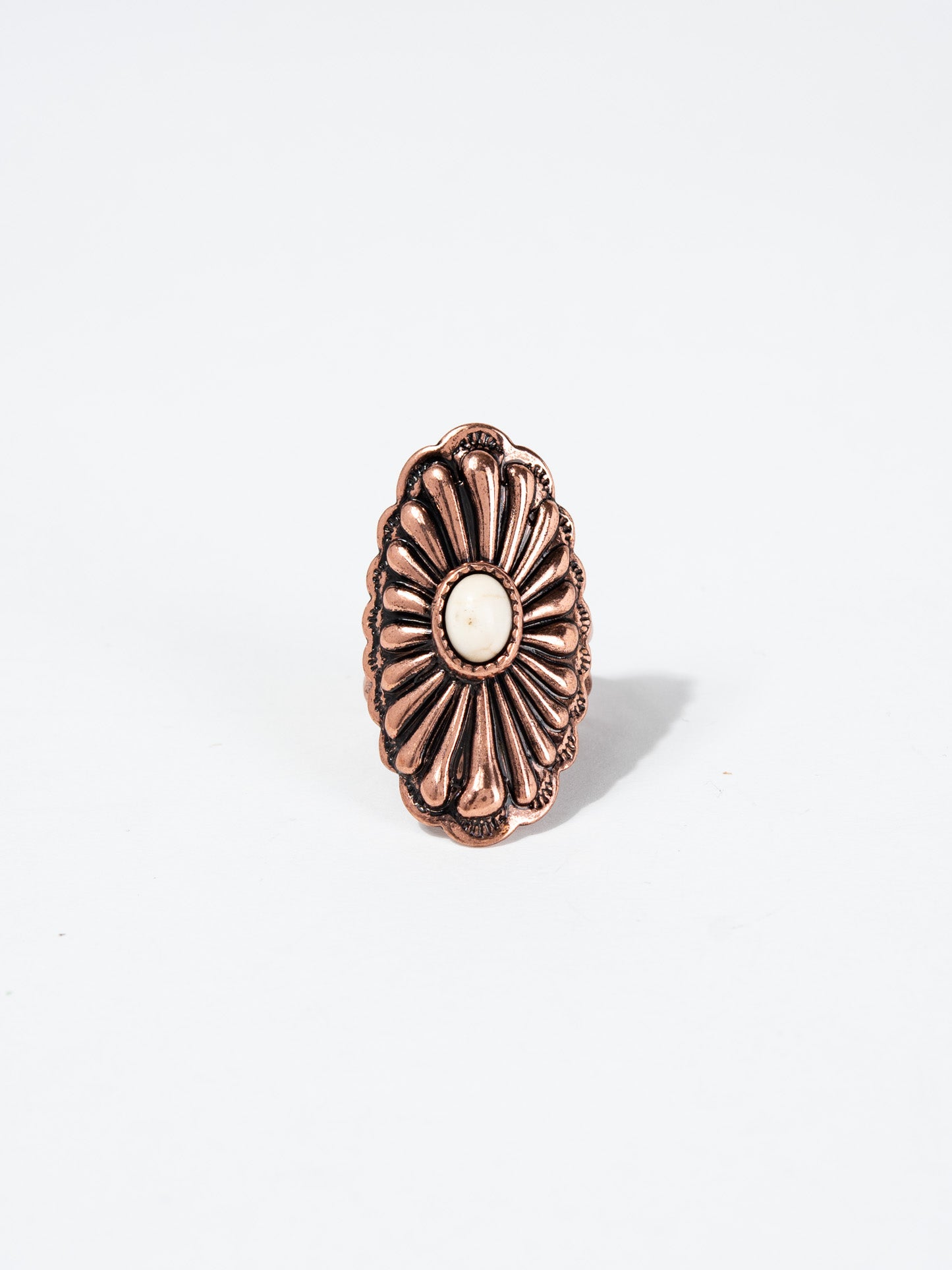 Reiko Western Design Concho Cuff Ring