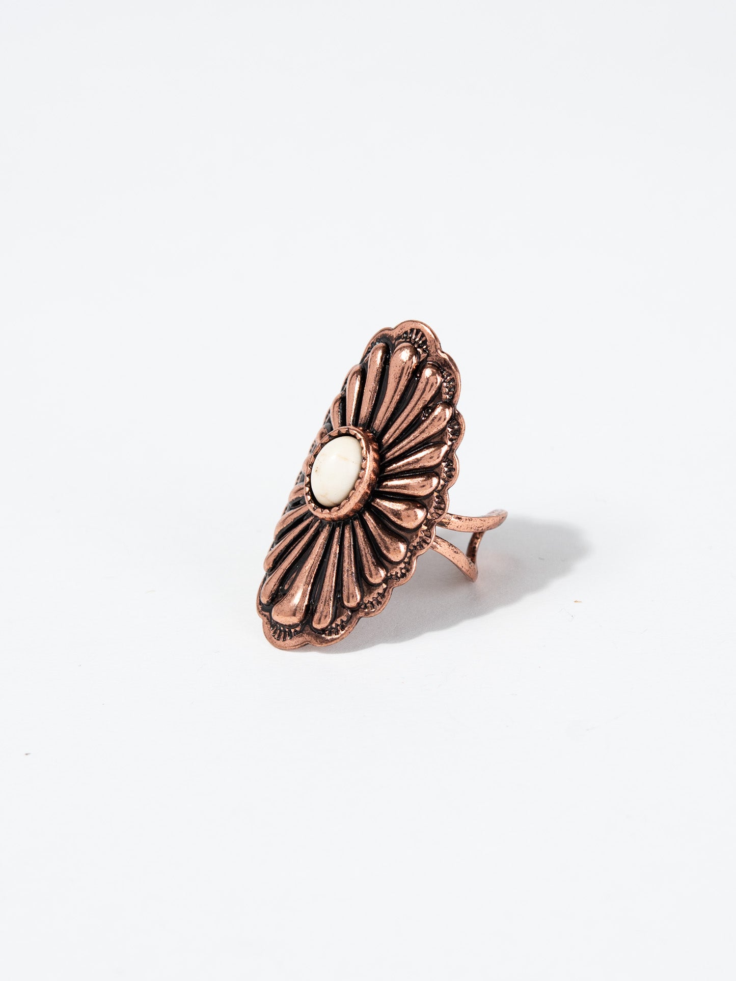 Reiko Western Design Concho Cuff Ring