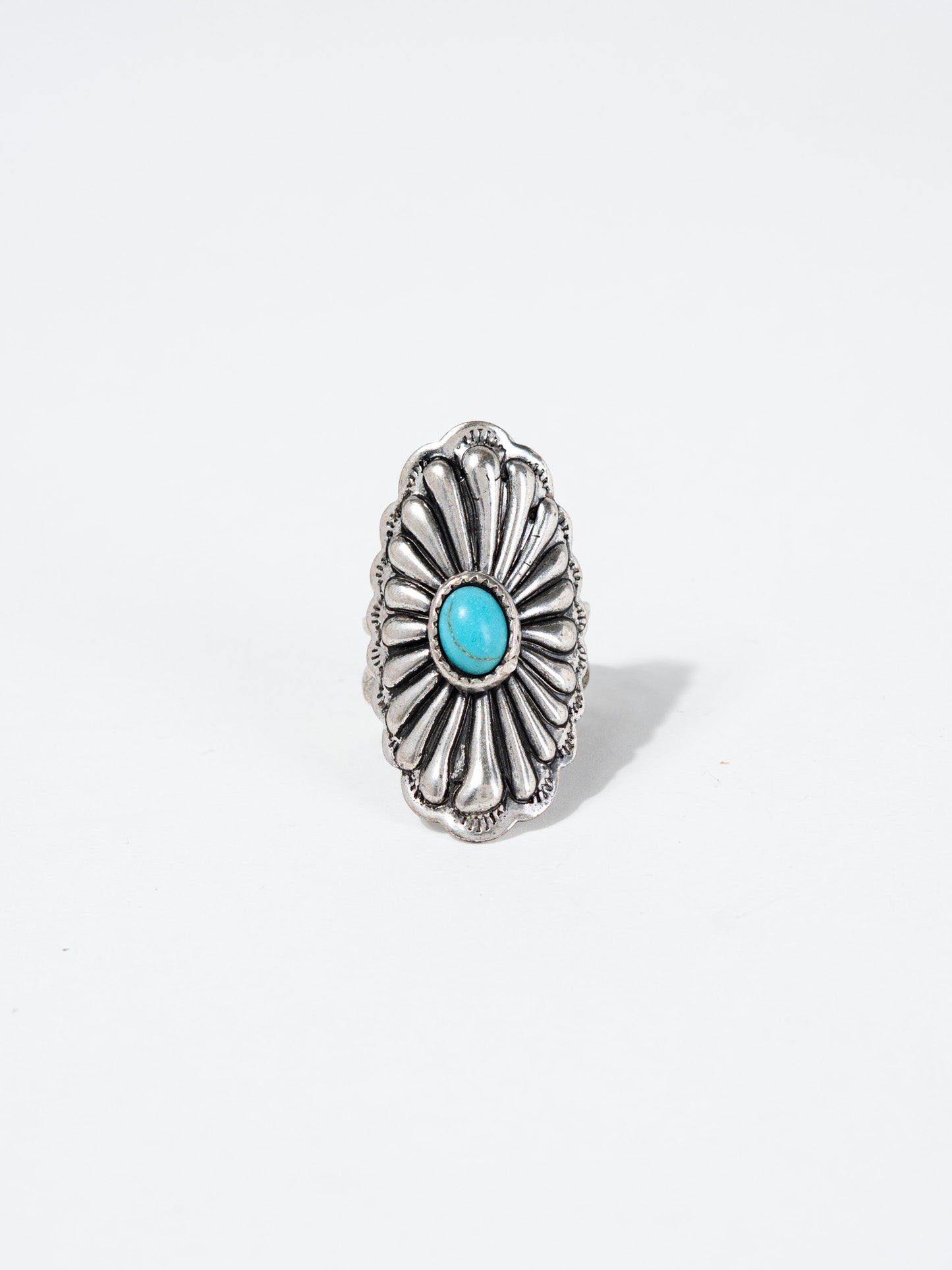 Reiko Western Design Concho Cuff Ring