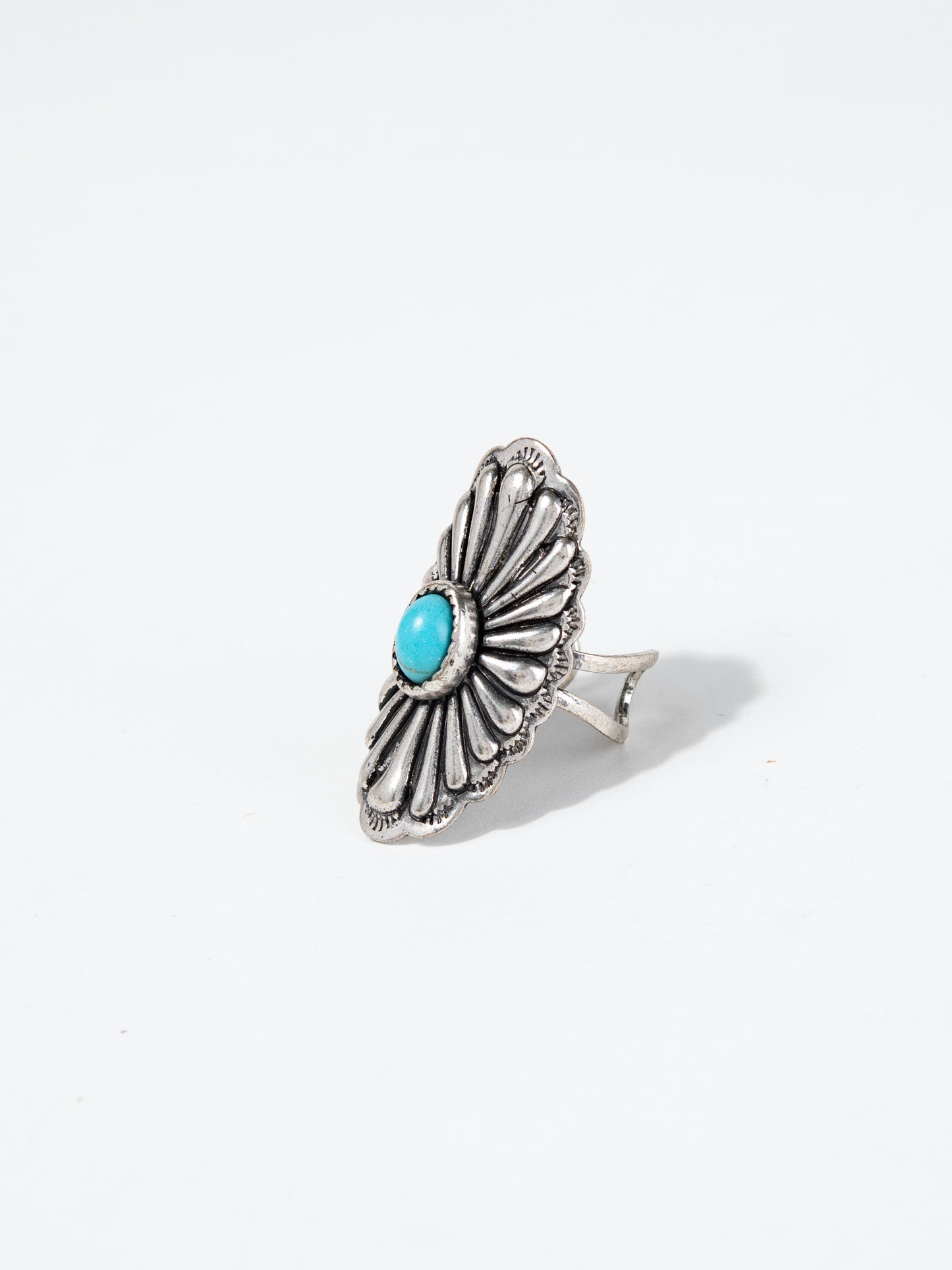 Reiko Western Design Concho Cuff Ring