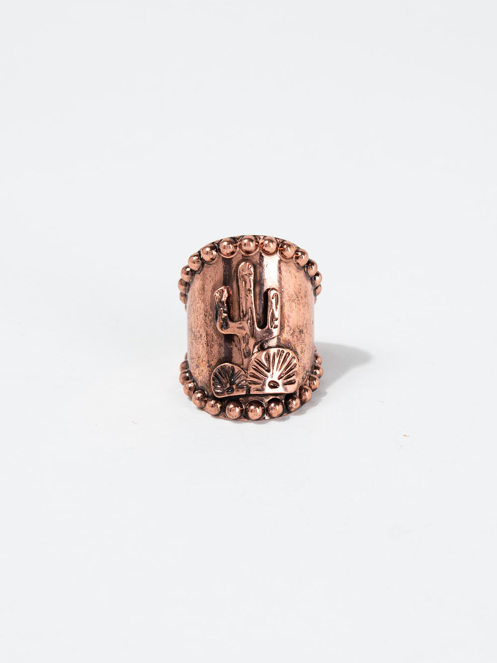 Anika Western Cactus Cuff Ring