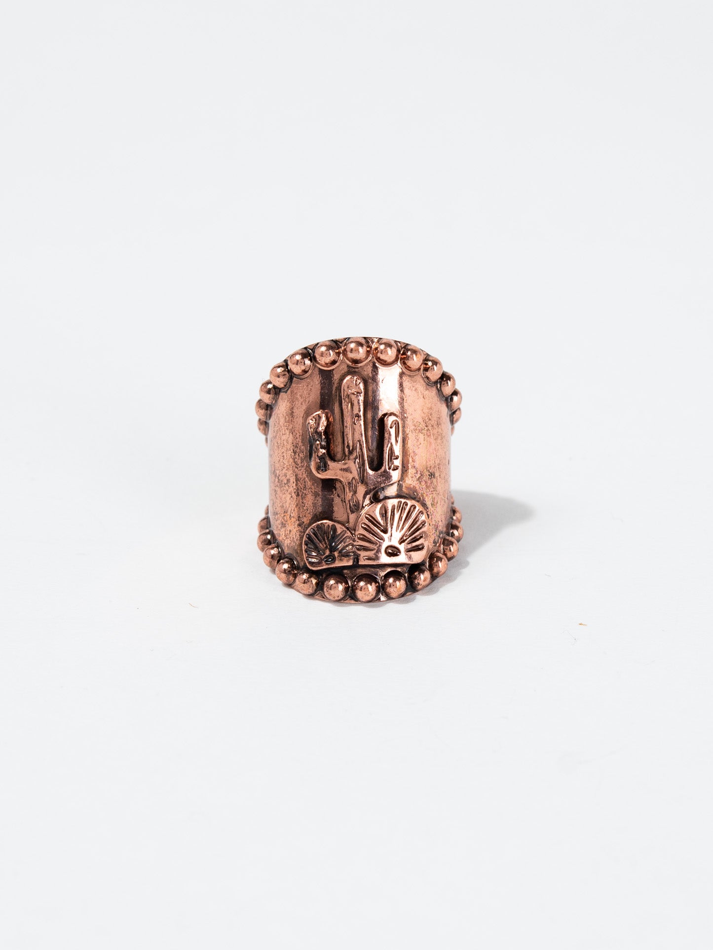 Anika Western Cactus Cuff Ring