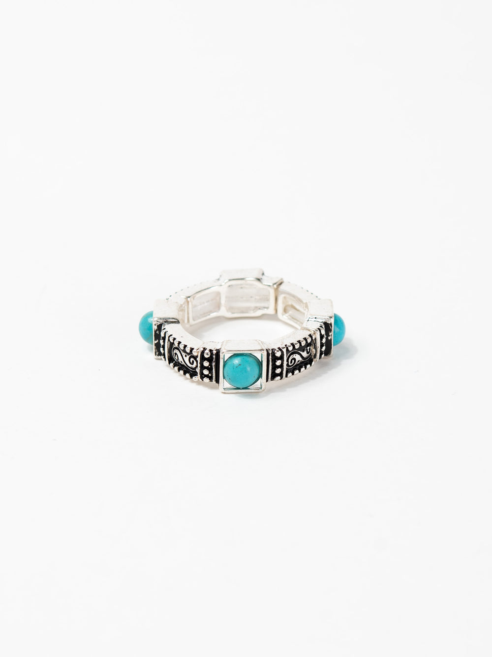 Maggie Western 4-Stone Turquoise Stretch Ring
