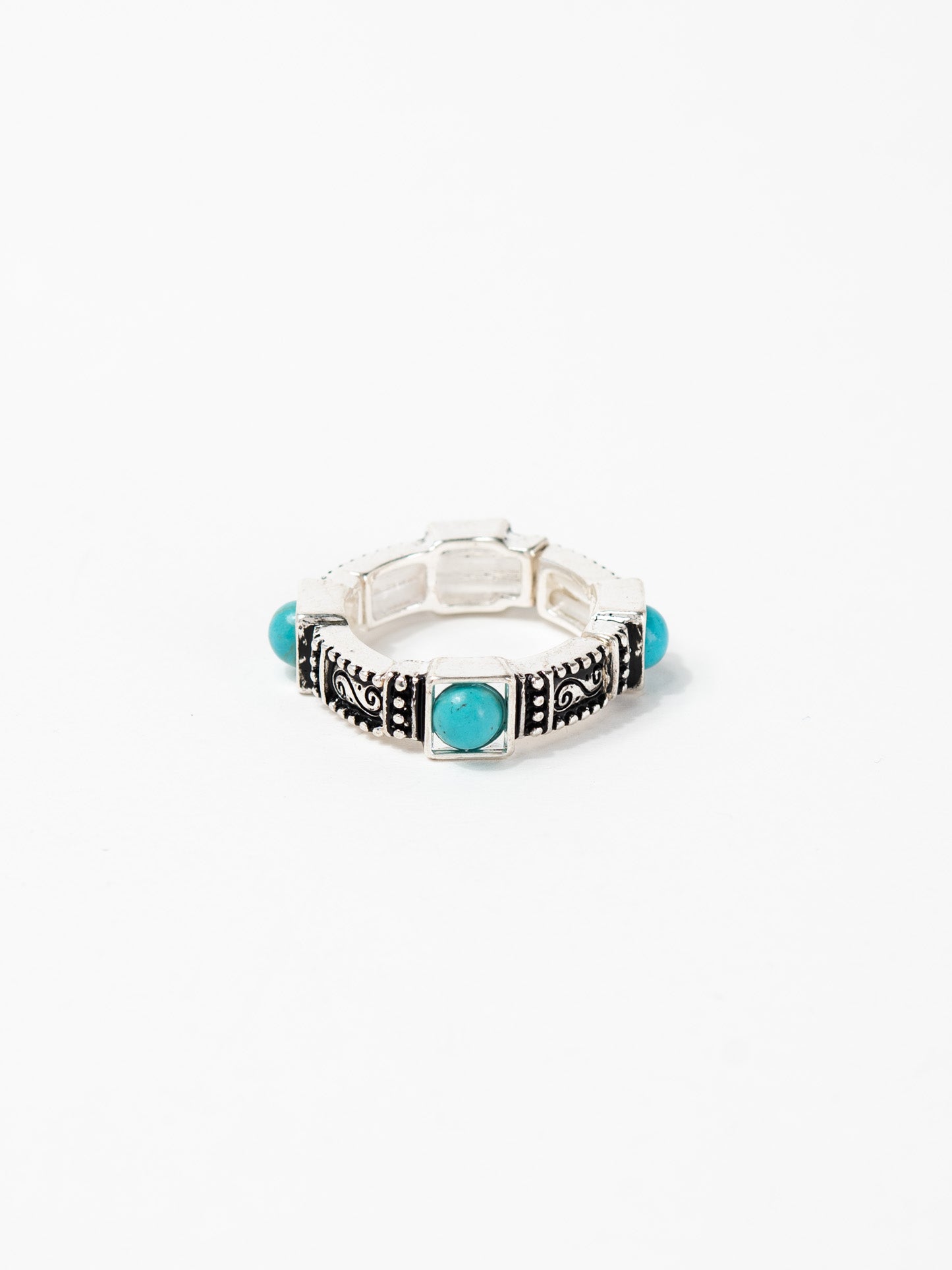 Maggie Western 4-Stone Turquoise Stretch Ring