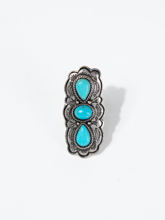 Petal Western Design Cuff Ring