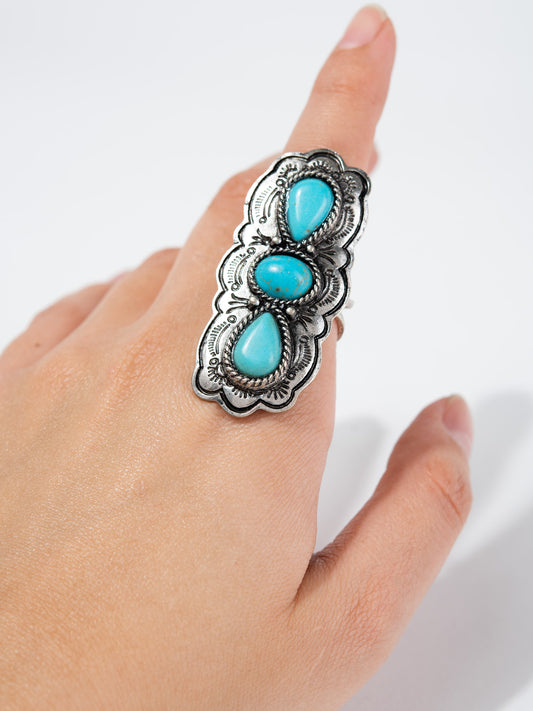 Petal Western Design Cuff Ring