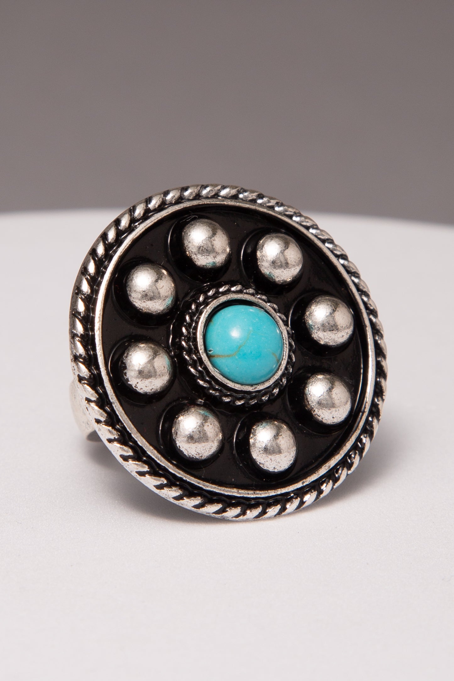 Tiffany Western Bubble Round Concho Ring