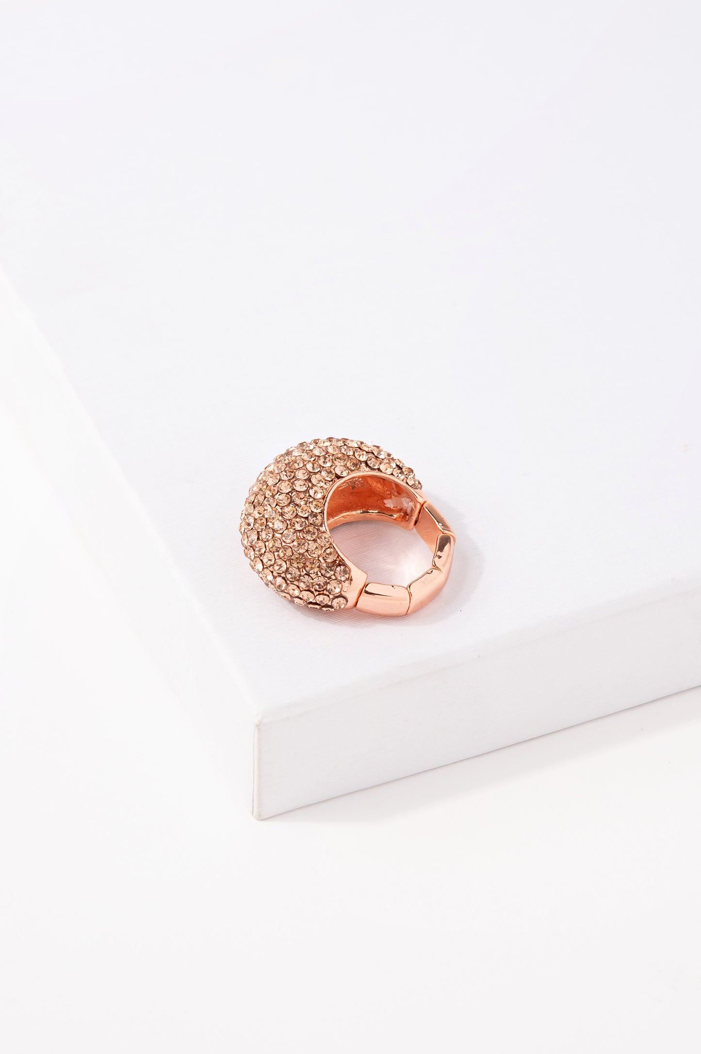 Kimia Rhinestone Cashew Ring
