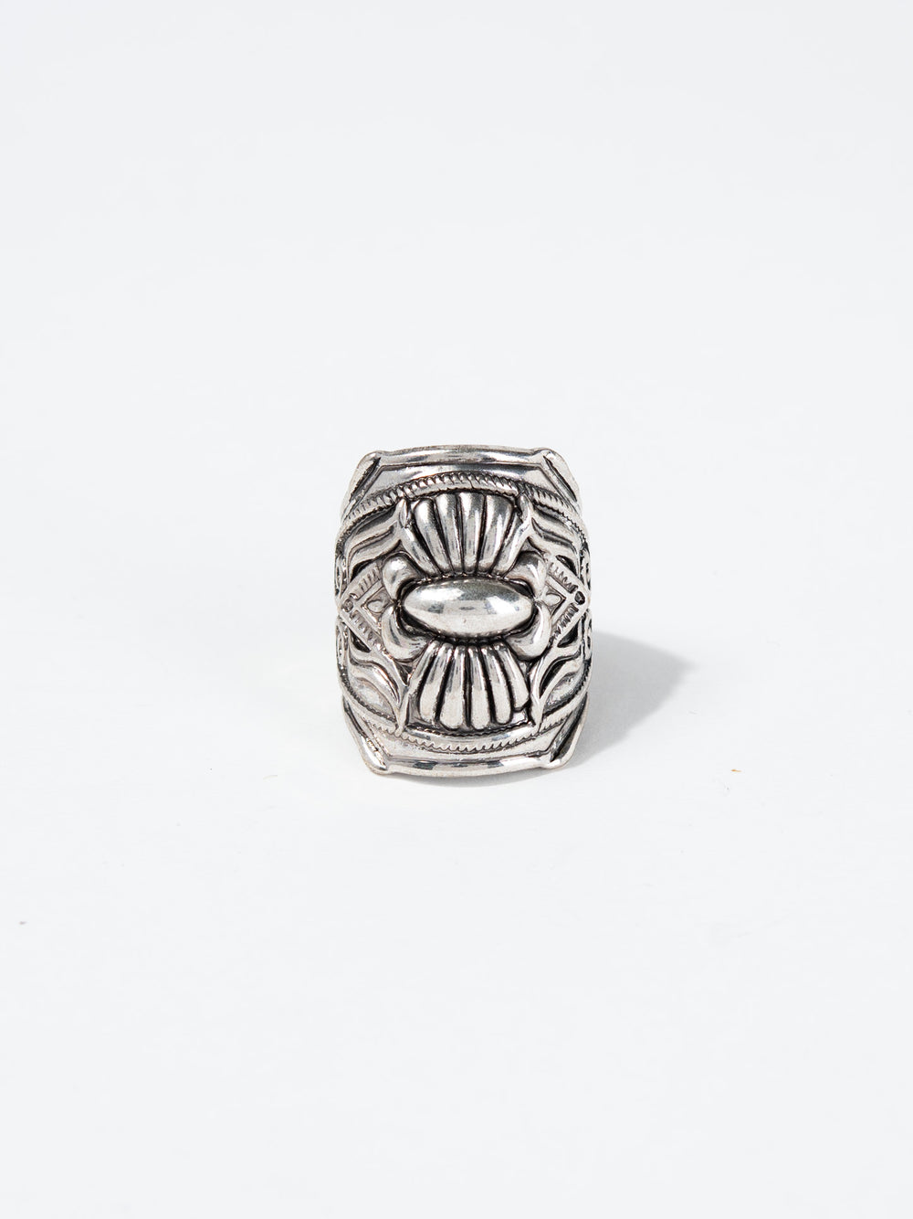 Kayleen Western Concho Brass Cuff Ring