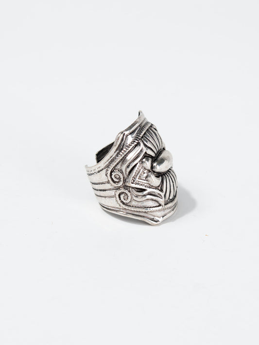 Kayleen Western Concho Brass Cuff Ring