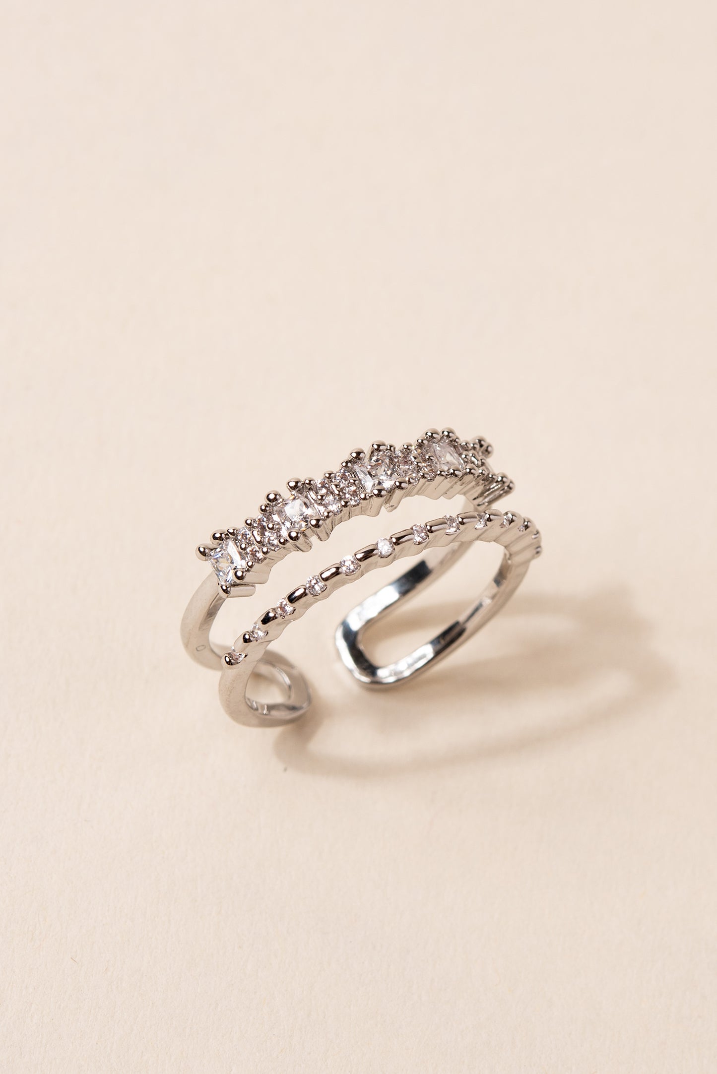 Nova Double Layer Cuff Ring