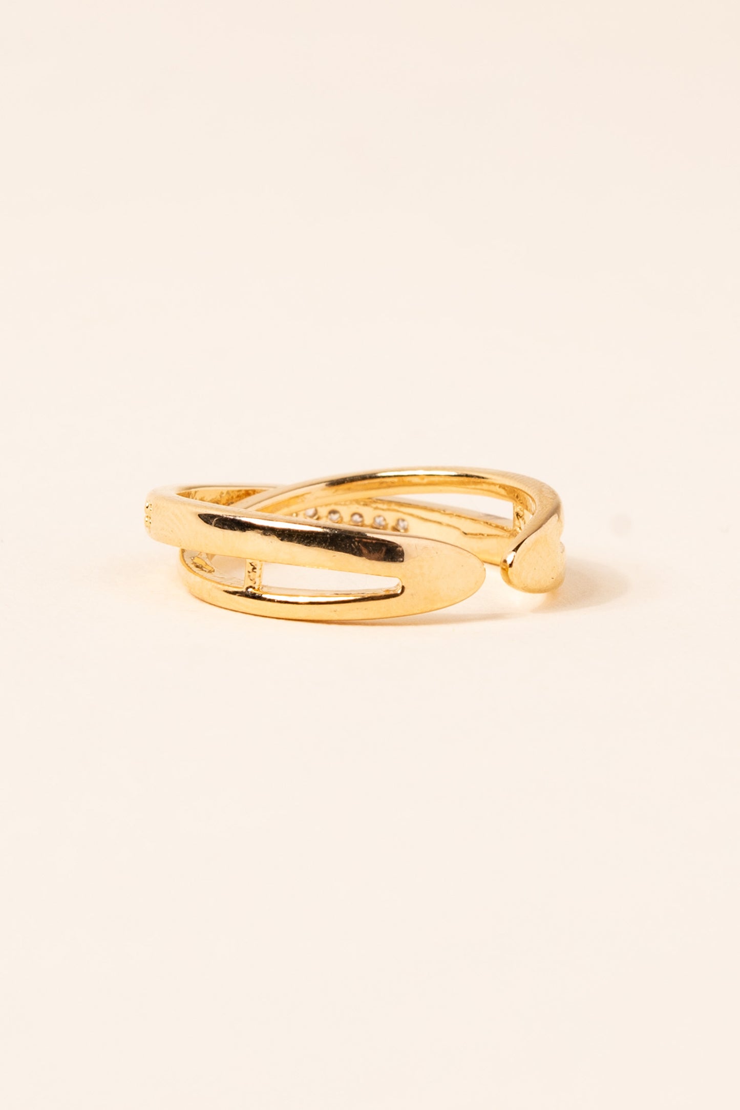 Bellatrix Crossed Cuff Ring