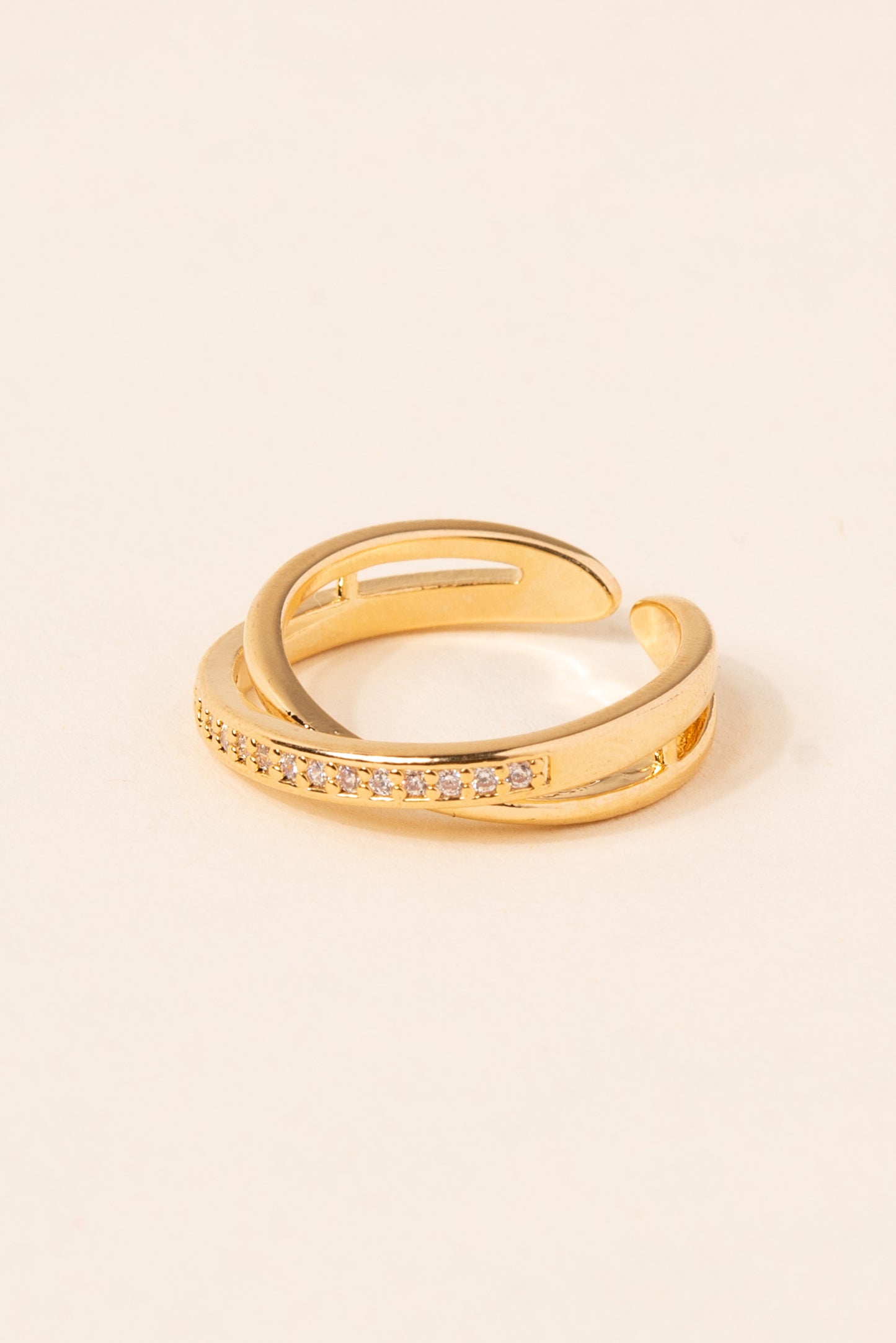 Bellatrix Crossed Cuff Ring