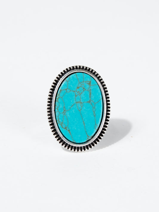 Darcy Western Stone Cuff Ring