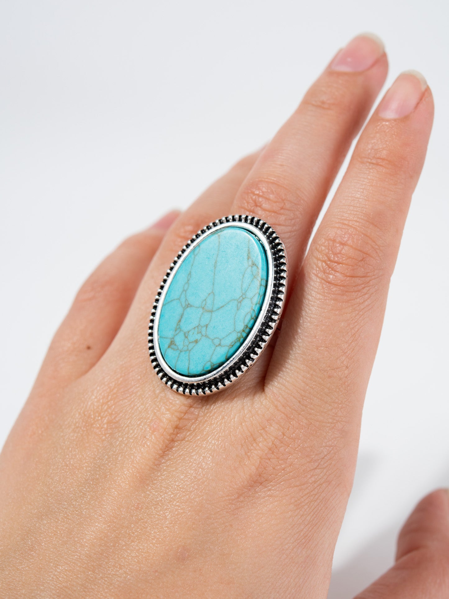 Darcy Western Stone Cuff Ring