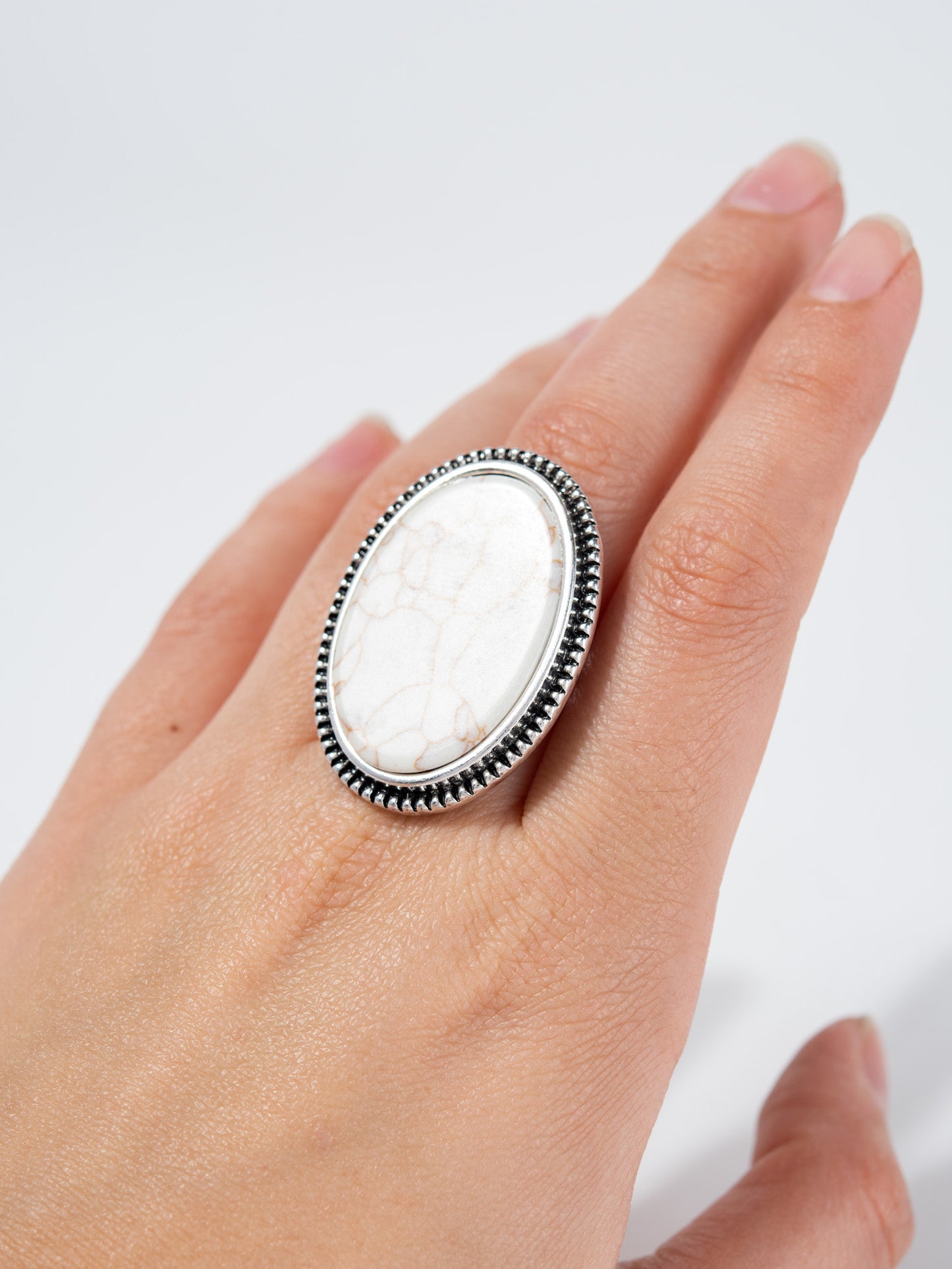 Darcy Western Stone Cuff Ring