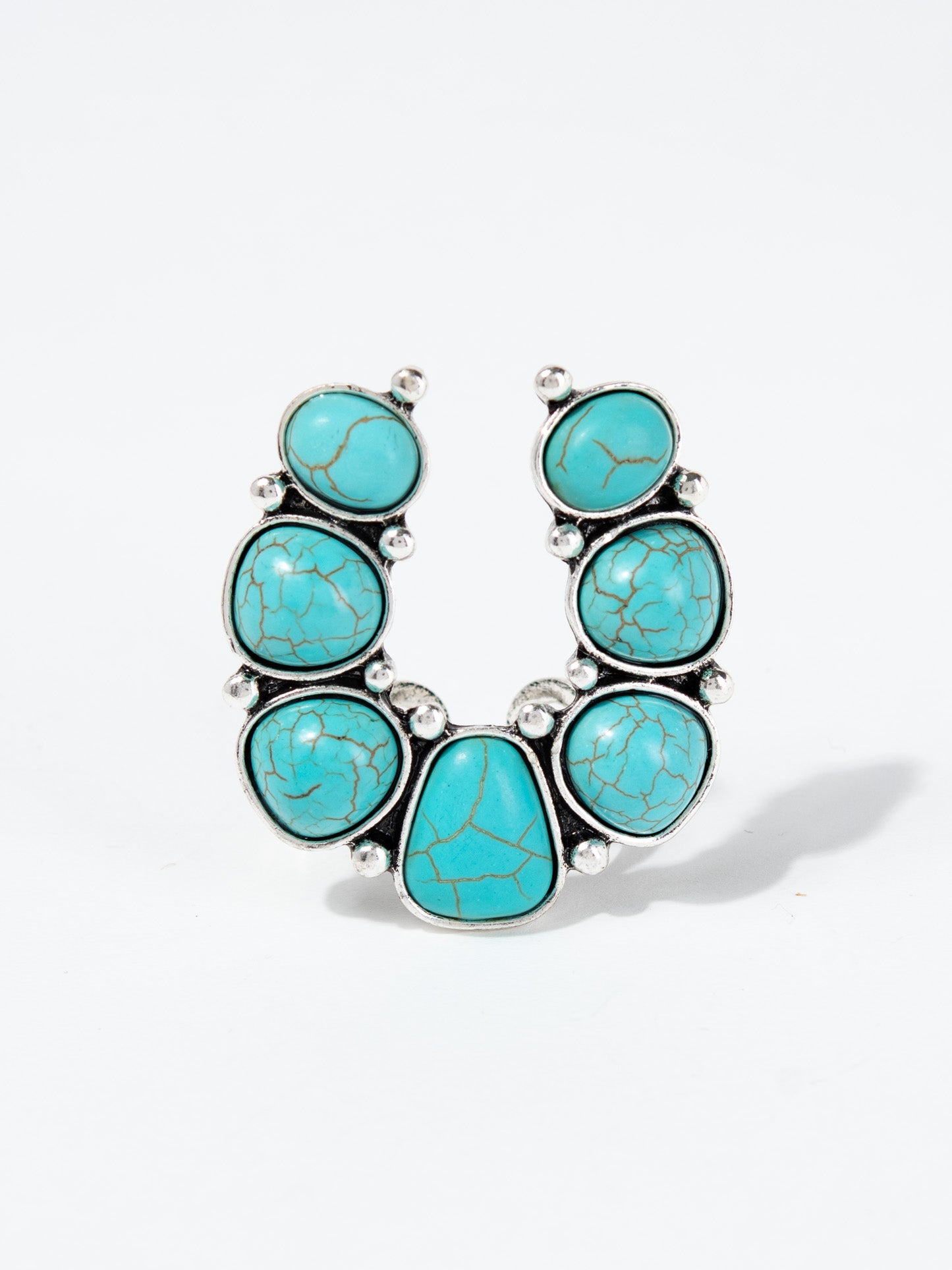 Griselda Western Design Stone Cuff Ring