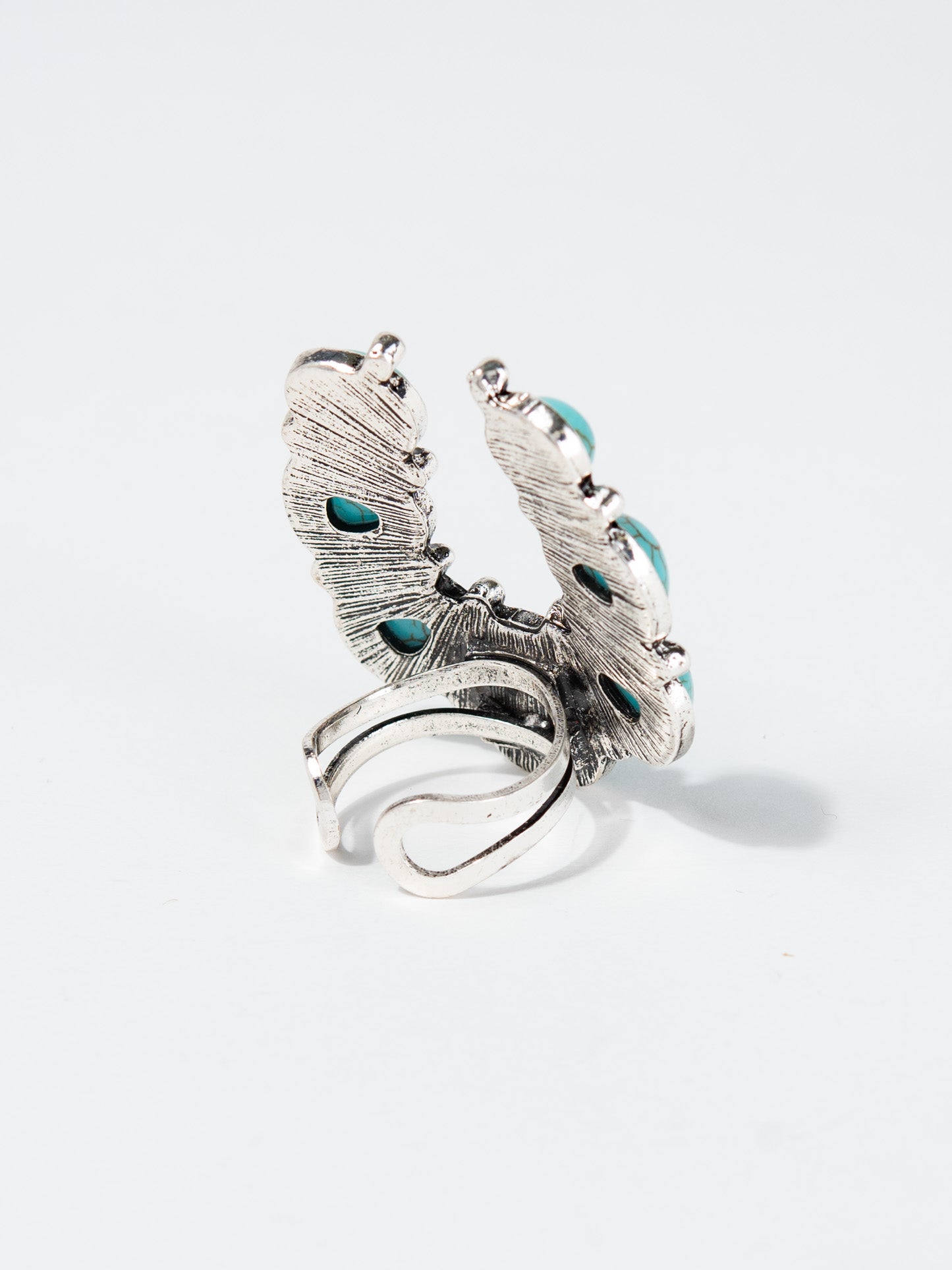 Griselda Western Design Stone Cuff Ring