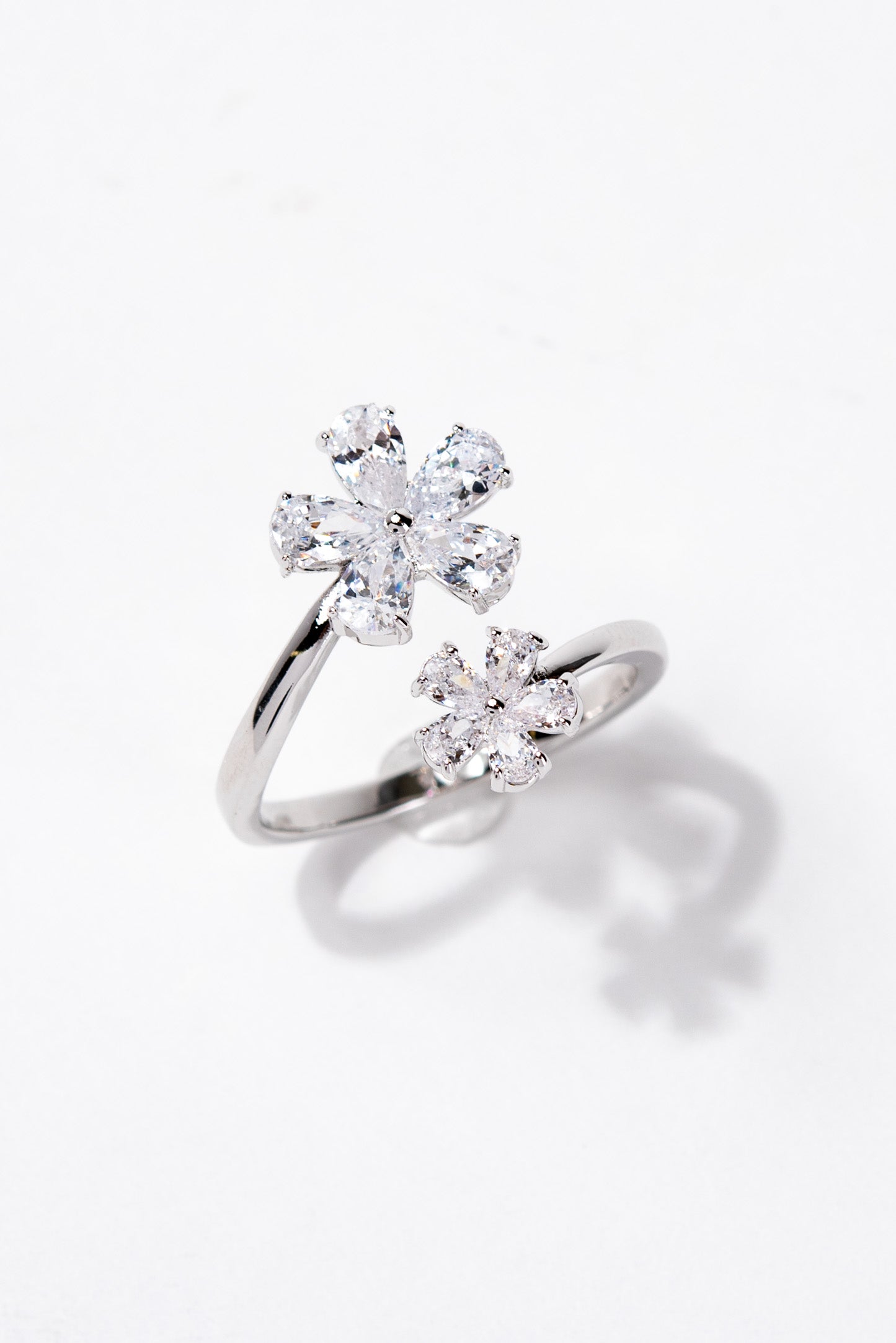 Camila CZ Floral Wrap Ring