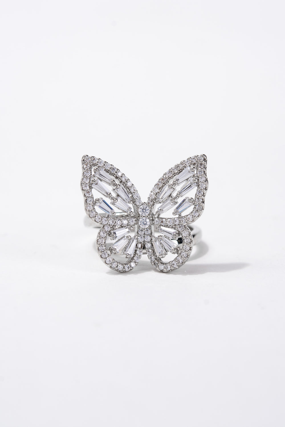 Clarissa CZ Butterfly Rhinestone Ring