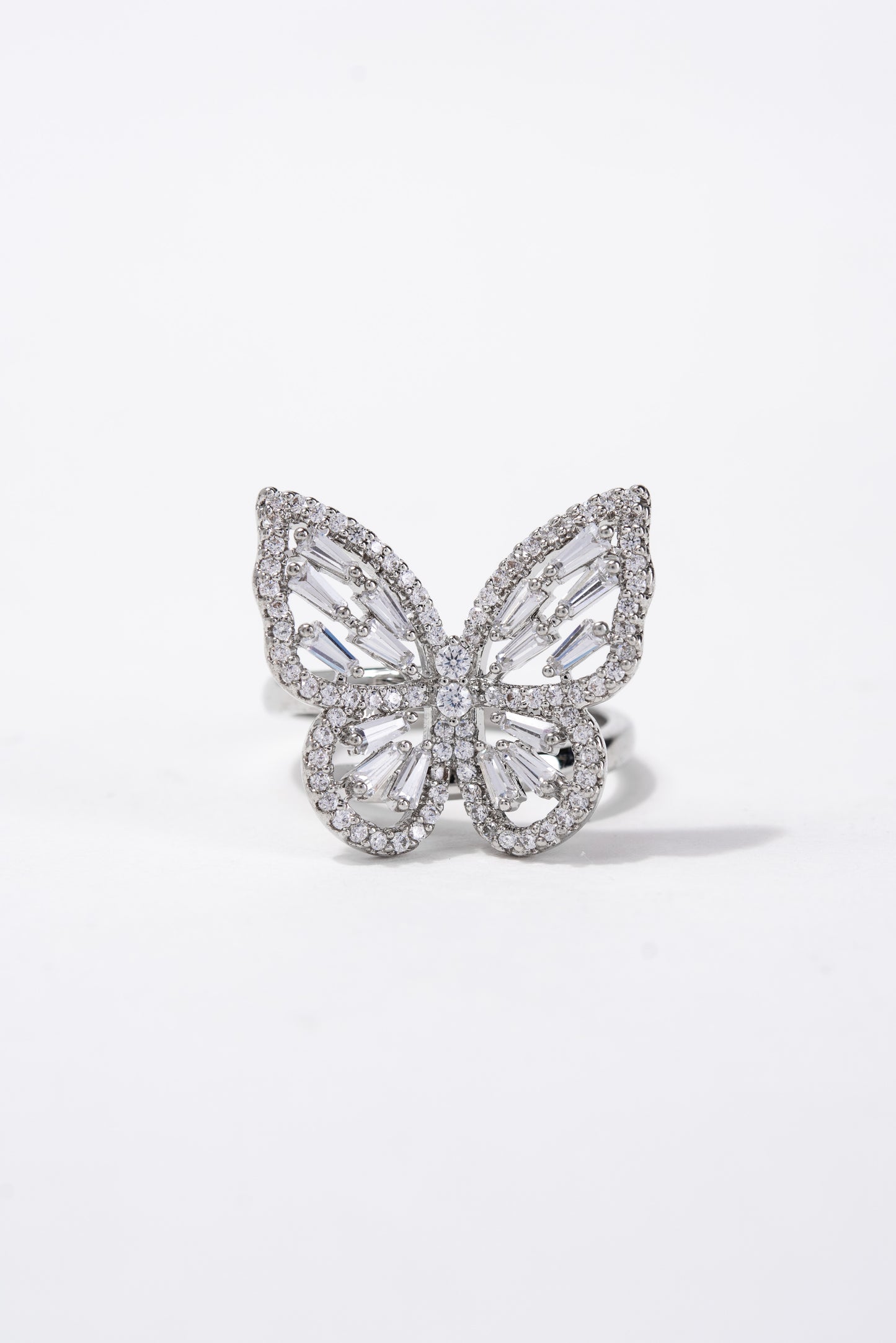 Clarissa CZ Butterfly Rhinestone Ring