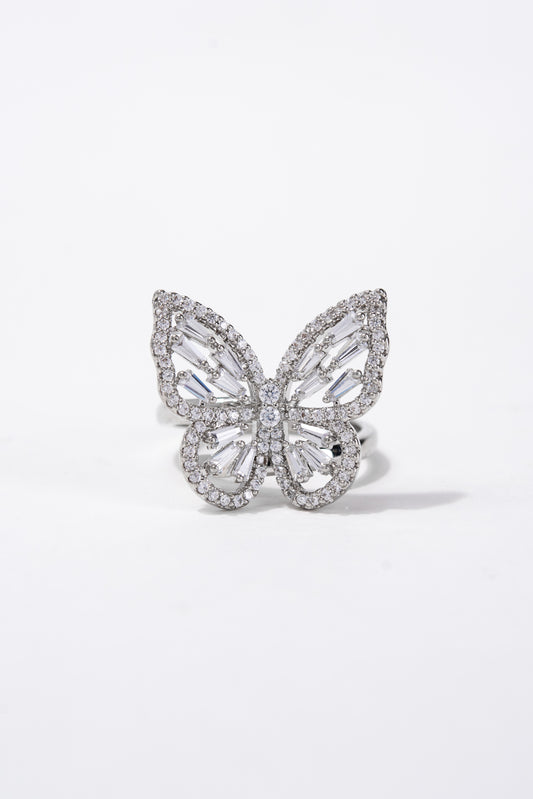 Clarissa CZ Butterfly Rhinestone Ring