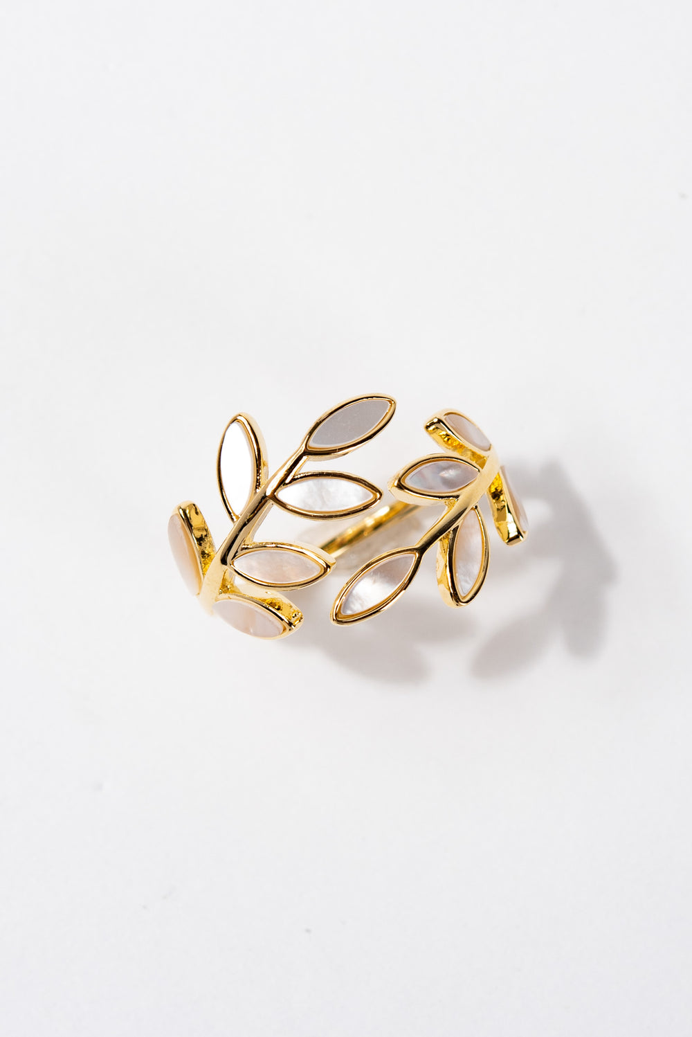Seraphina Leaf Adjustable Ring