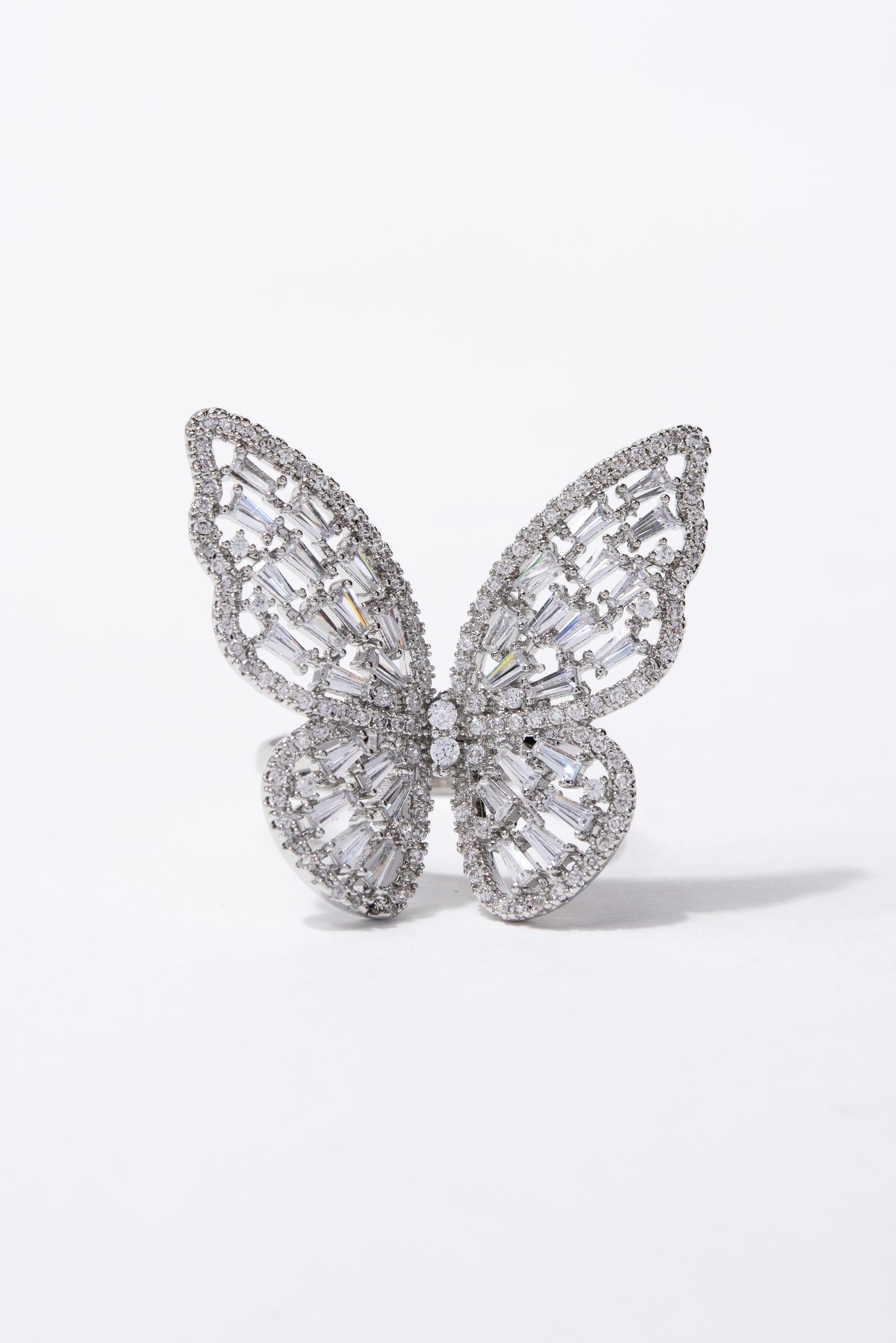 Marissa CZ Rhinestone Butterfly Ring
