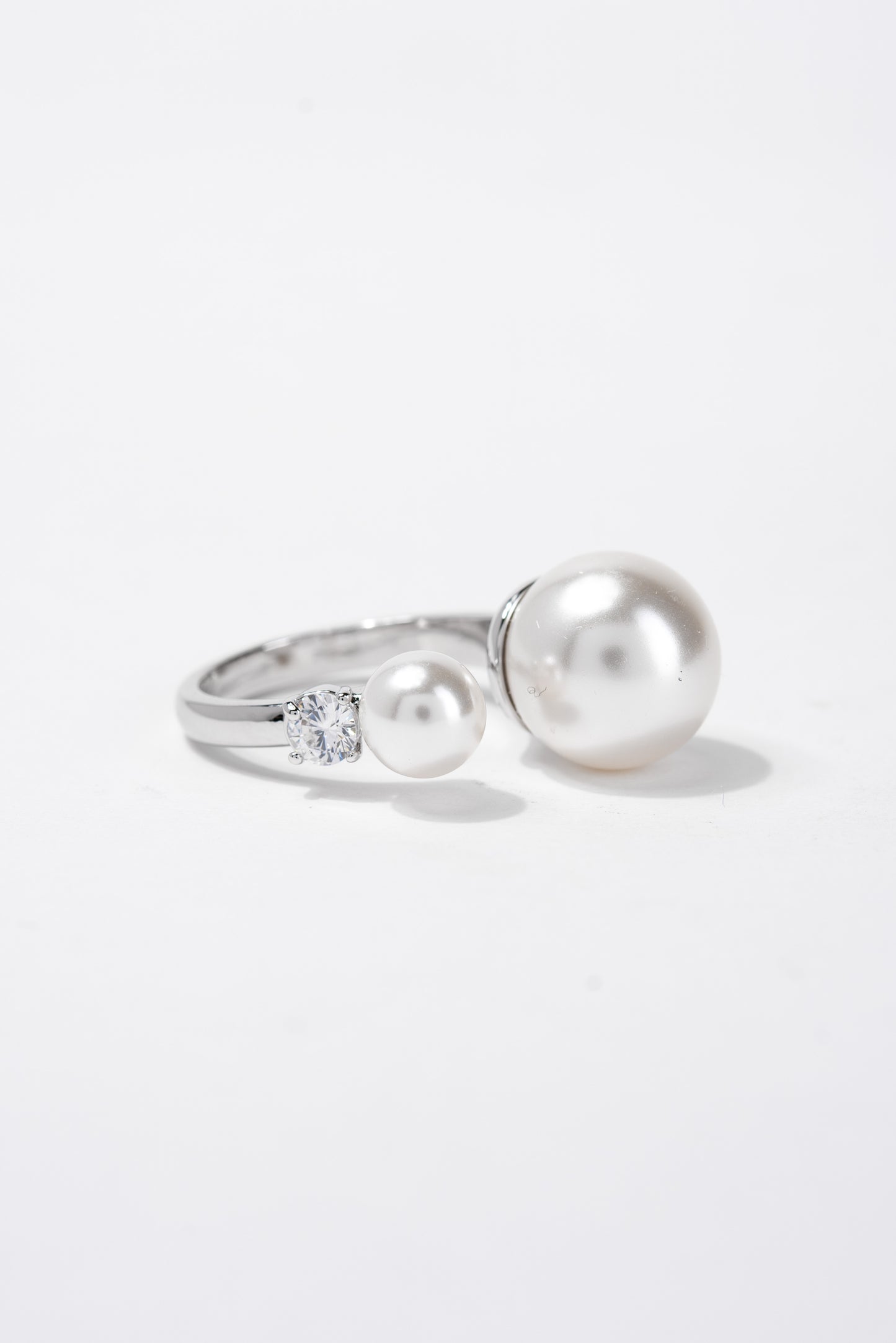 Casey Double Pearl Cuff Ring