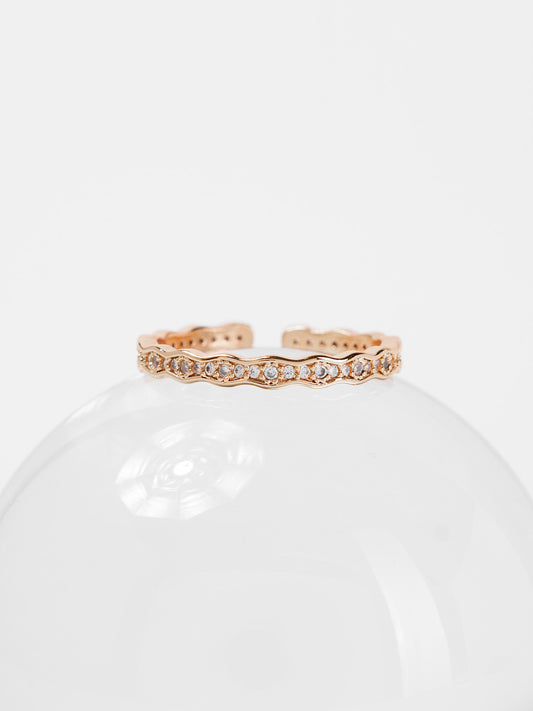 Hannah CZ Minimal Cuff Ring