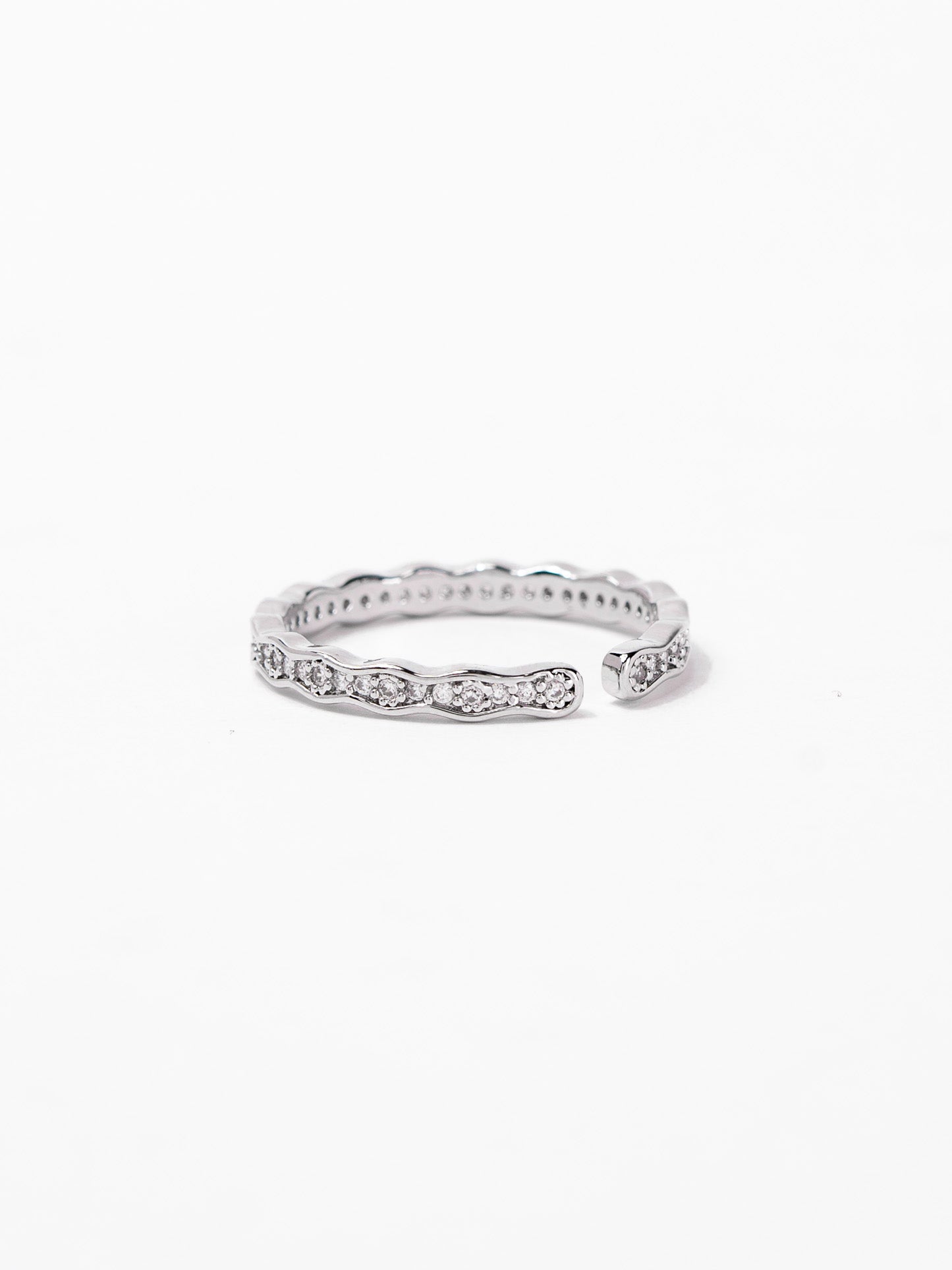 Hannah CZ Minimal Cuff Ring