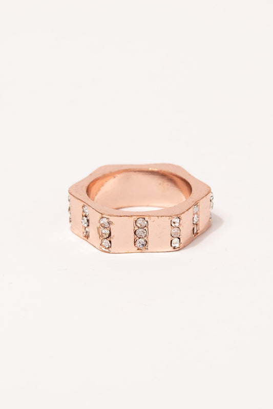 Dahila GCL Stone Ring | Rose Gold