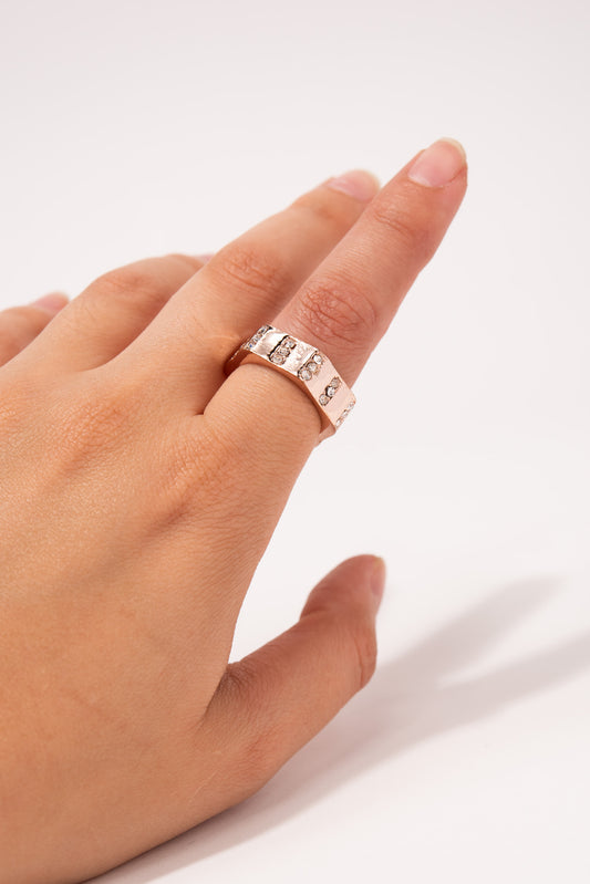 Dahila GCL Stone Ring | Rose Gold