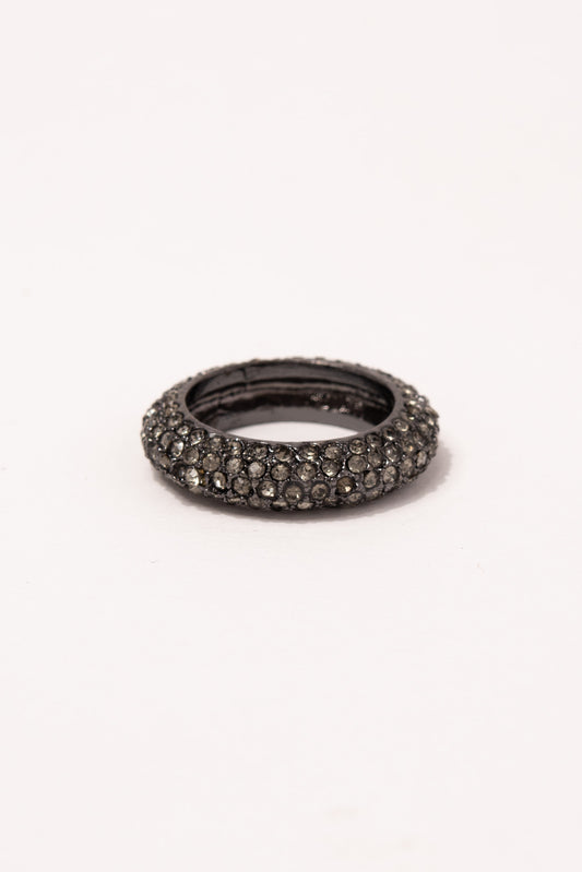 Darla Stone Ring | Black