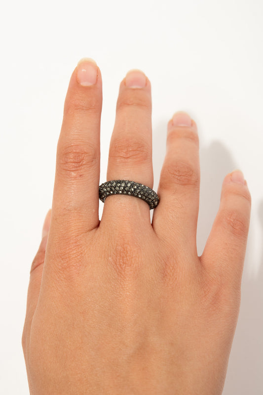 Darla Stone Ring | Black