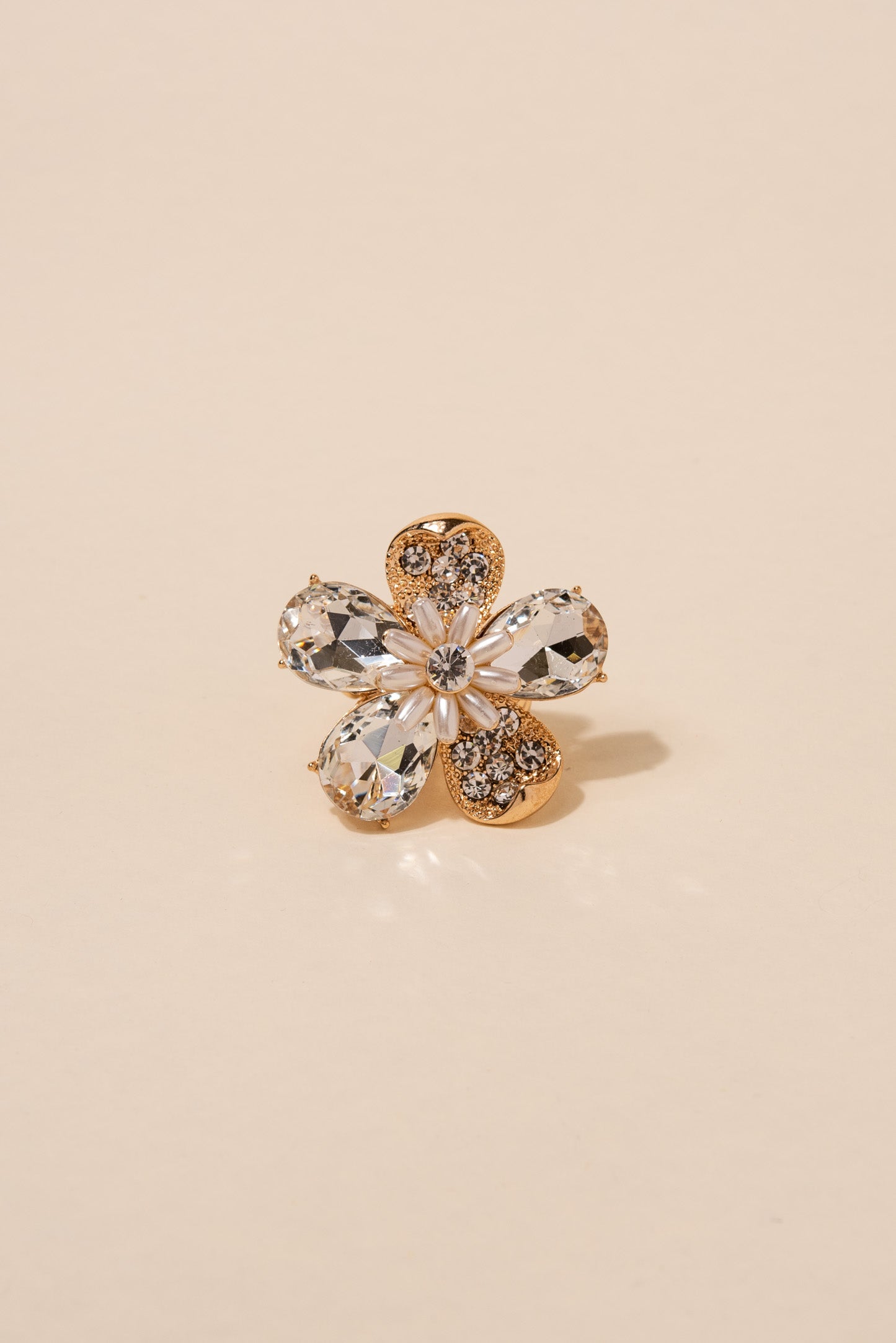 Leah Daisy Rhinestone Ring